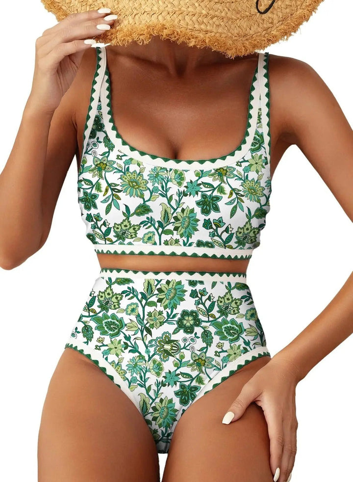 Kerstin - Hochtailliertes Bikini-Set | Figurformend, Stützend, Stylisch