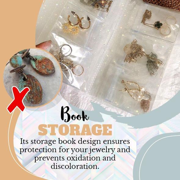 Schmuck-Aufbewahrungsbuch – Transparentes Reiseetui mit Schutzsystem