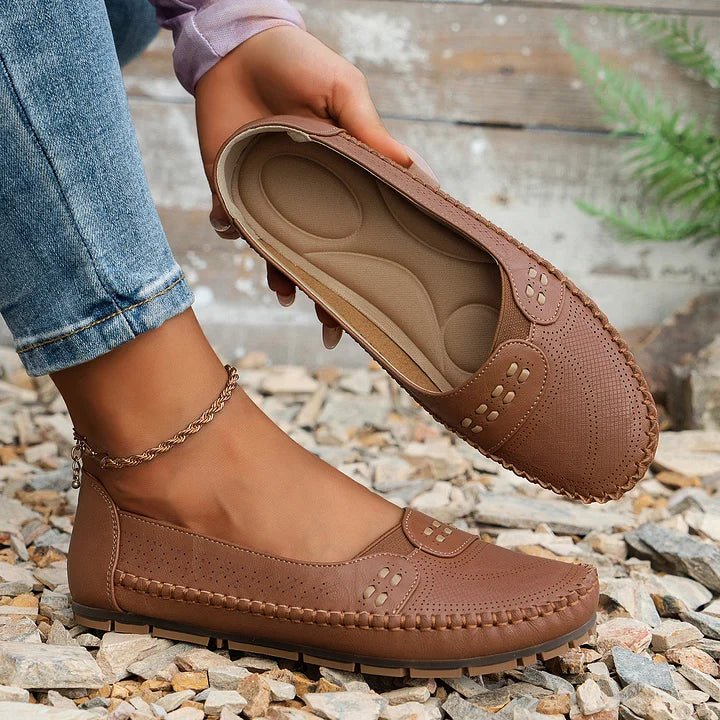 Amelie – Stilvolle Orthopädische Flache Schuhe