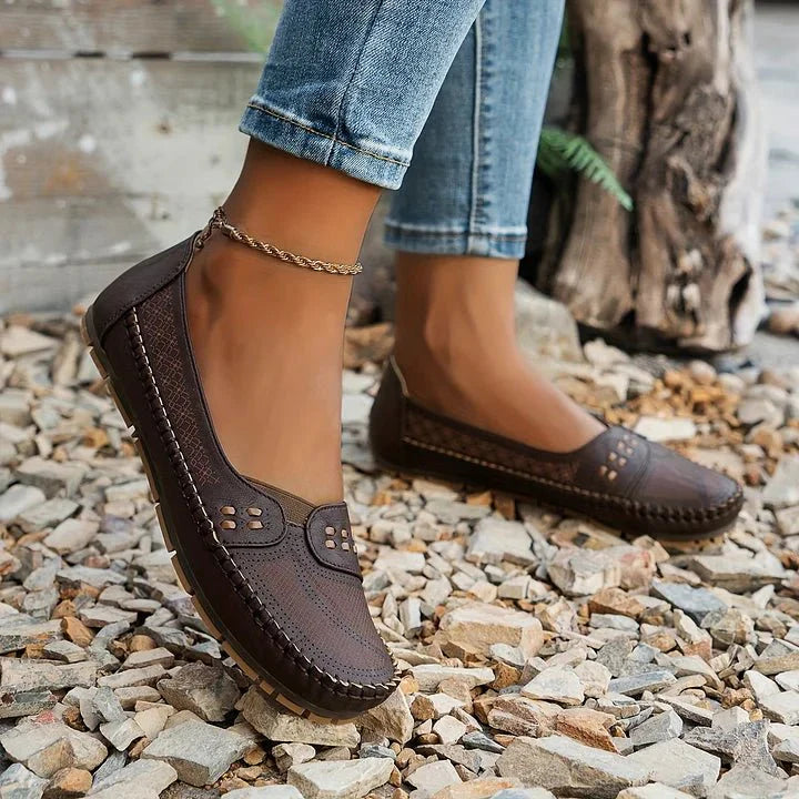 Amelie – Stilvolle Orthopädische Flache Schuhe