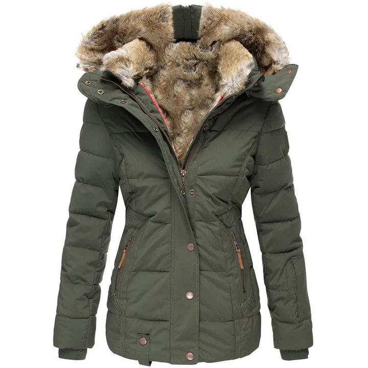 Zola | Warmer Wintermantel mit Fellfutter