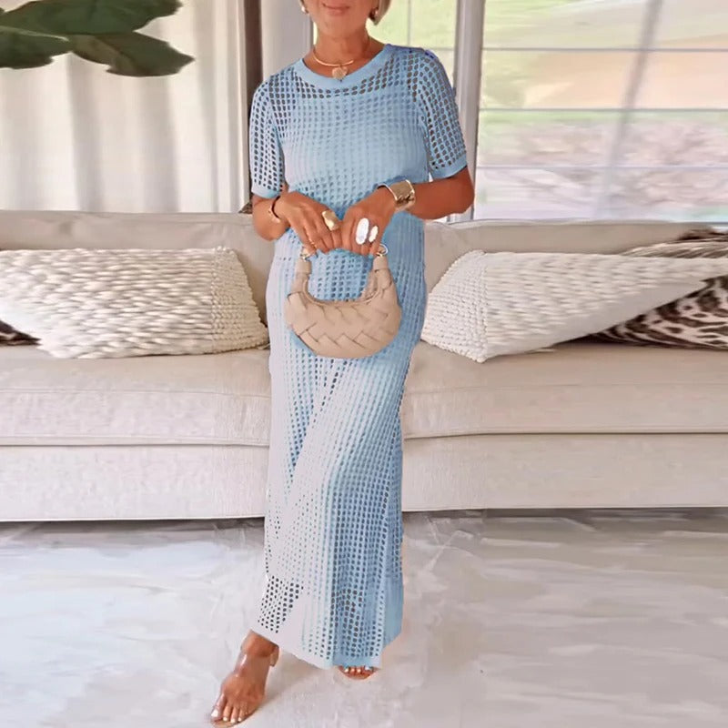 Zaya - Geraffter Ausschnitt - Zweiteiliges Set | Sonnenverwöhnte Eleganz, Müheloser Fluss