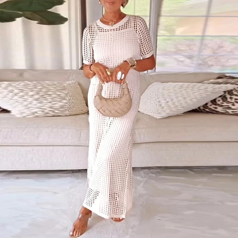 Zaya - Geraffter Ausschnitt - Zweiteiliges Set | Sonnenverwöhnte Eleganz, Müheloser Fluss