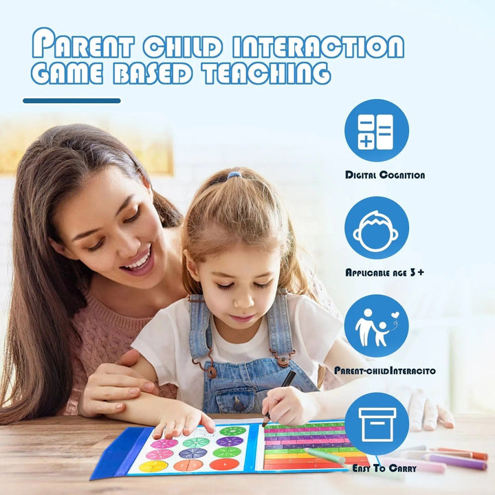 Magnetic MindBlaze Fraction Puzzle - Verwandle Mathe in ein magisches Abenteuer, das Kinder lieben und meistern wollen!