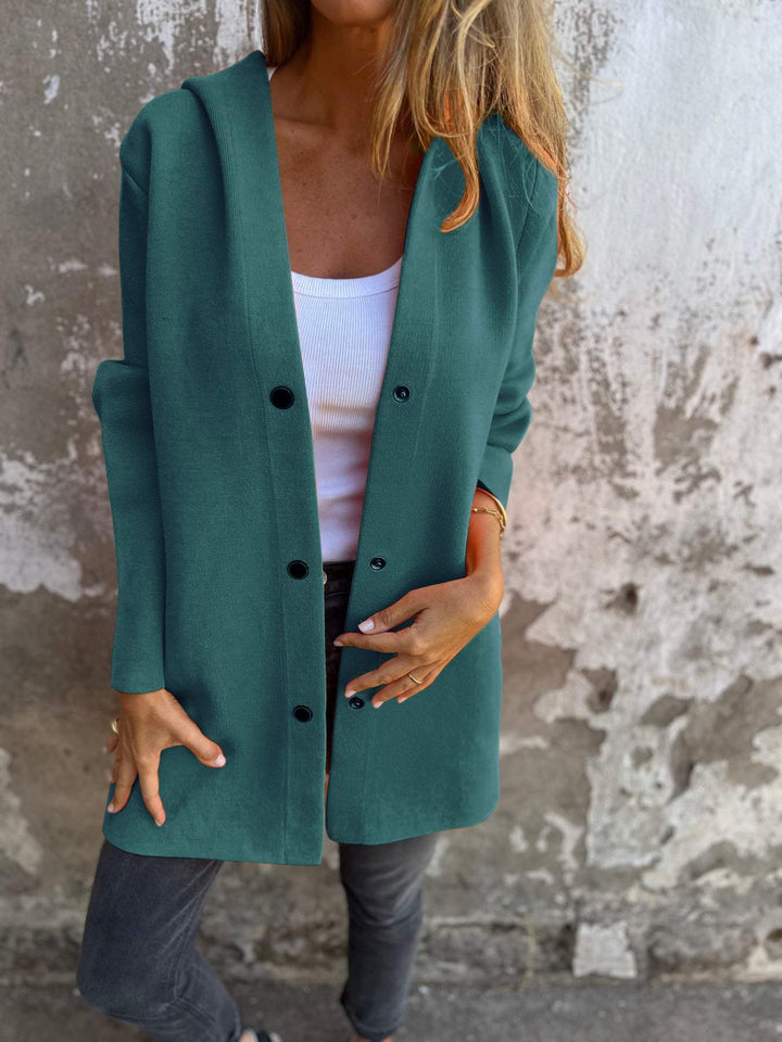 Blythe - Lässiger einreihiger Blazer mit Kapuze