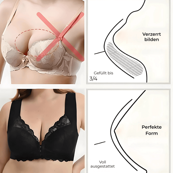 Lustiva | Formende Büste ohne Bügel mit Vorderseiteverschluss | 1+2 GRATIS!