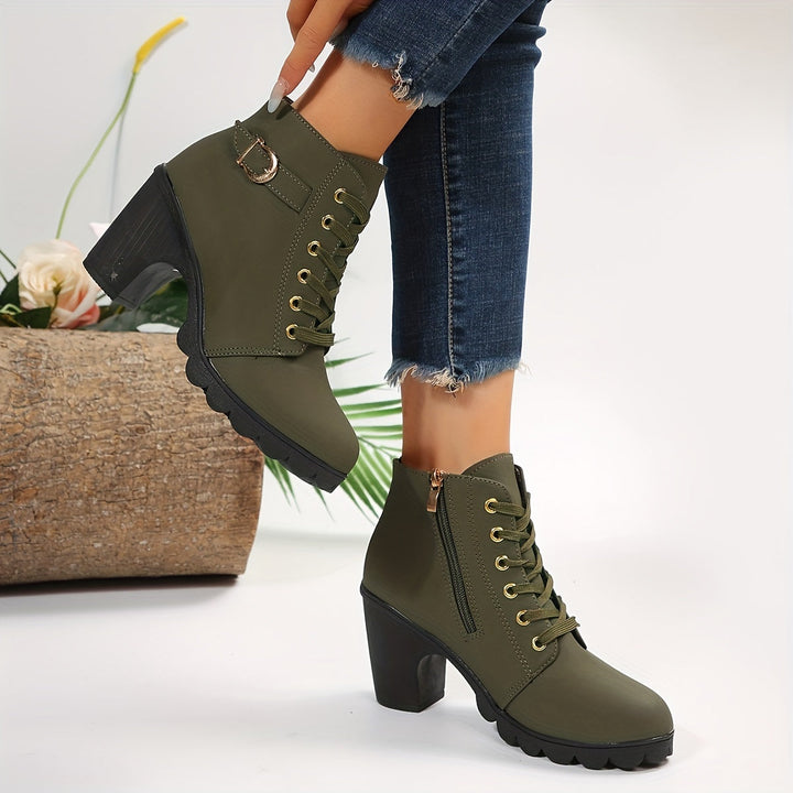 Clara - Stylische Stiefelette mit seitlichem Reißverschluss