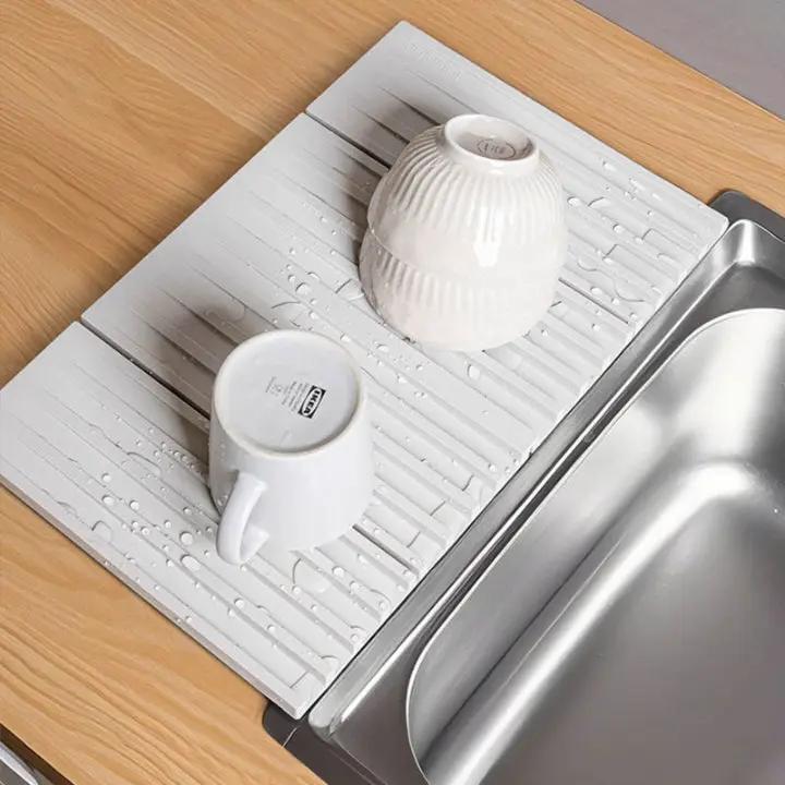 WaterDrain – Faltbare Silikonmatte zum Trocken- und Schutzhalten von Arbeitsflächen