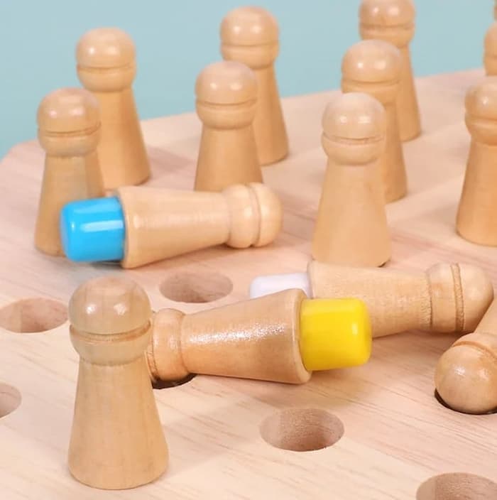 ColorChess - Holz Memory Match Stick Schach
