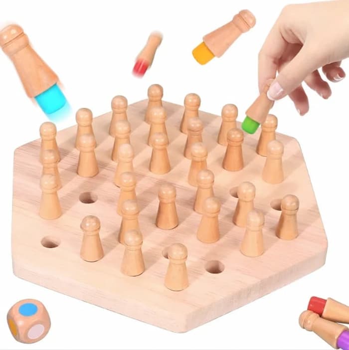 ColorChess - Holz Memory Match Stick Schach