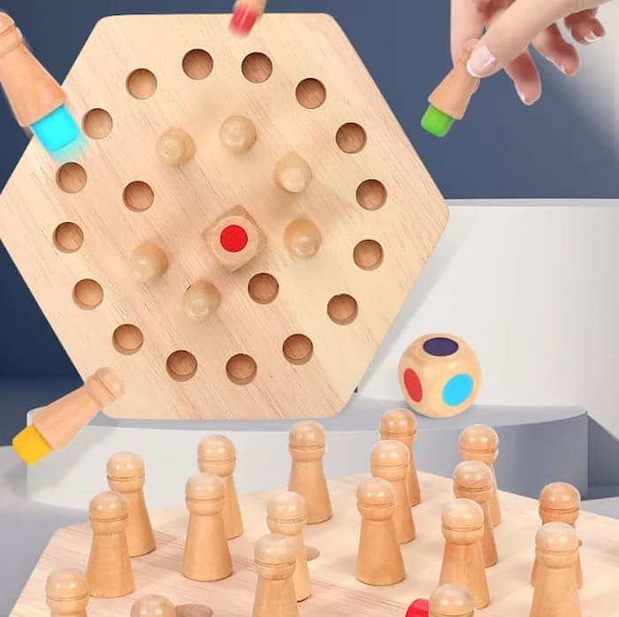 ColorChess - Holz Memory Match Stick Schach