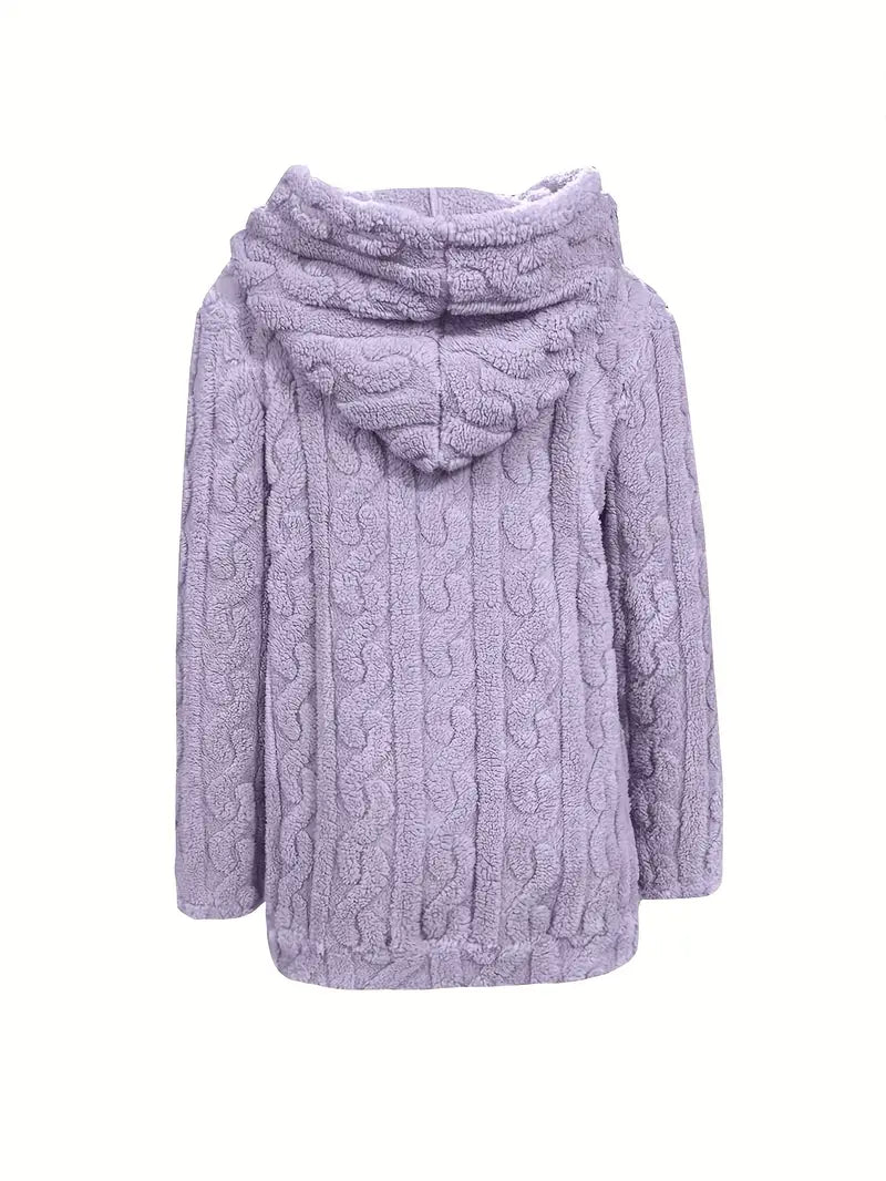 Ganka - Langarm Kapuzenpullover Mit Reißverschluss