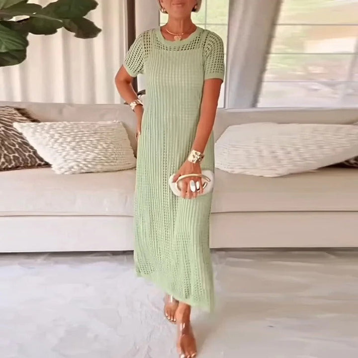 Zaya - Geraffter Ausschnitt - Zweiteiliges Set | Sonnenverwöhnte Eleganz, Müheloser Fluss