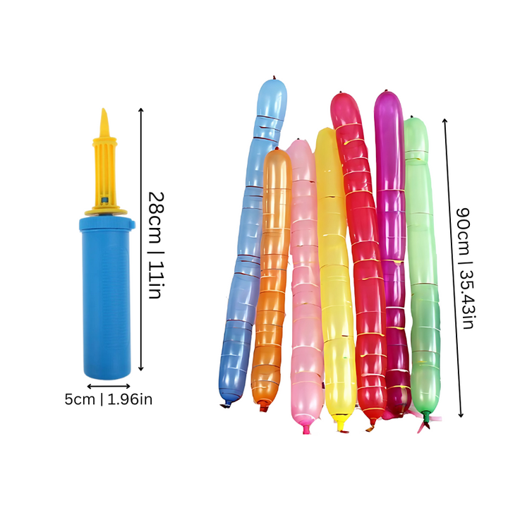 Raketenballon-Set für ultimativen Partyspaß – Zisch, Knall, Wow – 1+1 Gratis