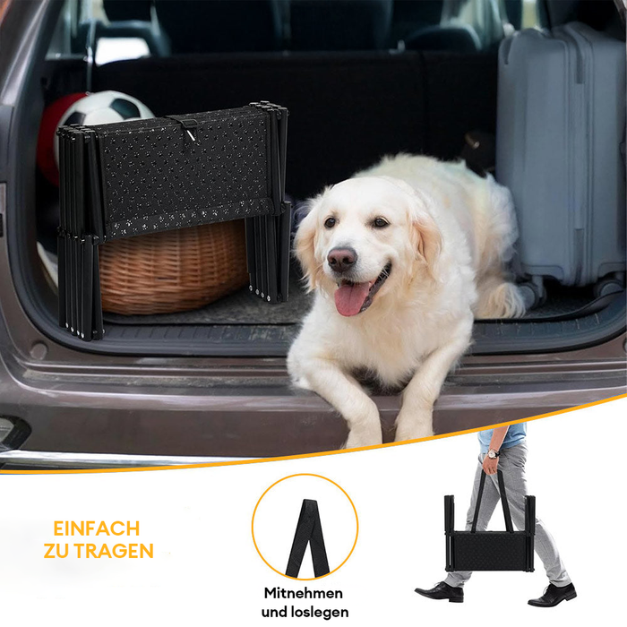 Faltbare Autotreppe für Hunde | Sicheres Klettern für Welpen