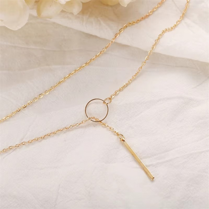 Milica – Minimalistische Kette Mit Kreisen