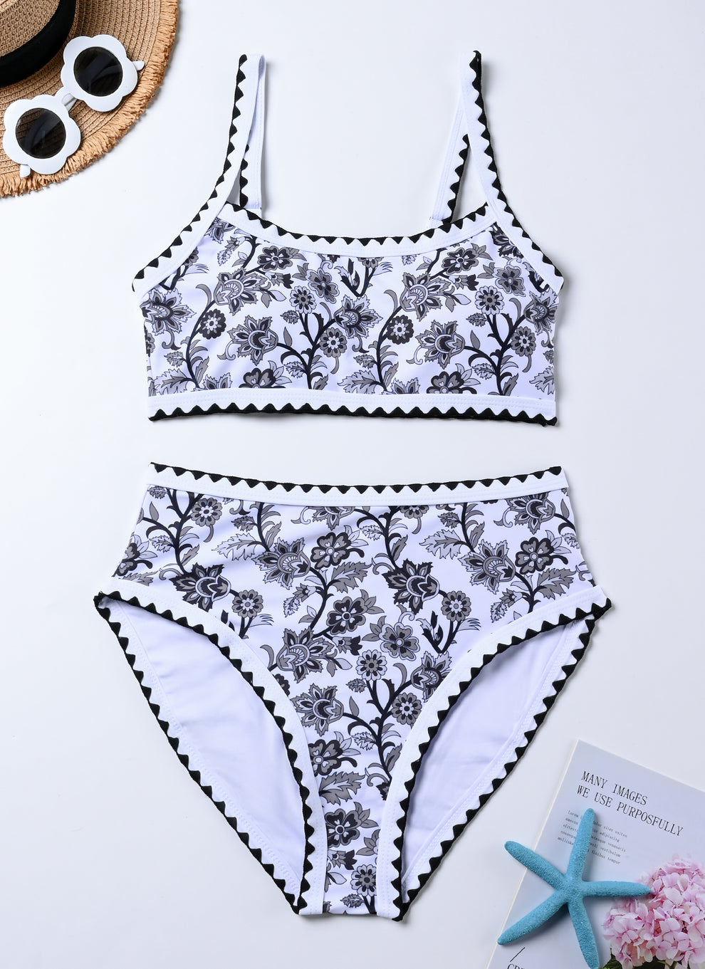 Kerstin - Hochtailliertes Bikini-Set | Figurformend, Stützend, Stylisch