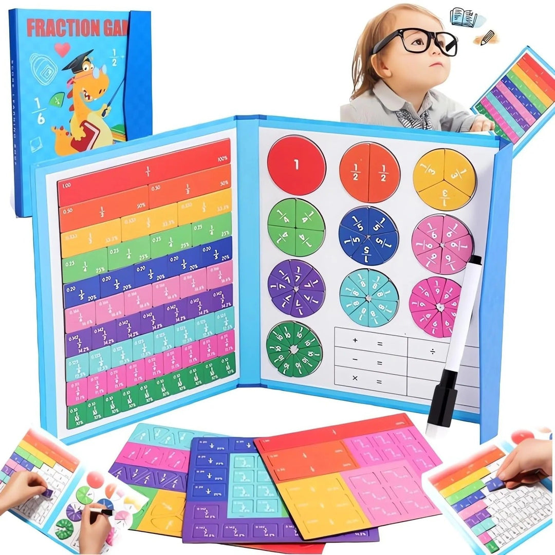 Magnetic MindBlaze Fraction Puzzle - Verwandle Mathe in ein magisches Abenteuer, das Kinder lieben und meistern wollen!