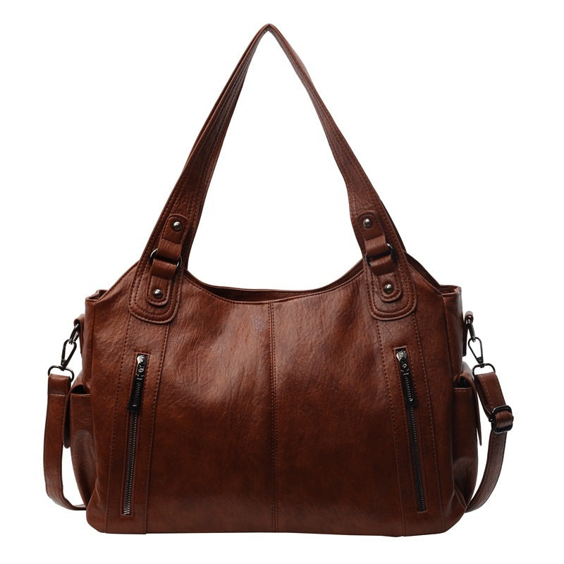 Aviana™ - Klassische Vintage-Lederhandtasche