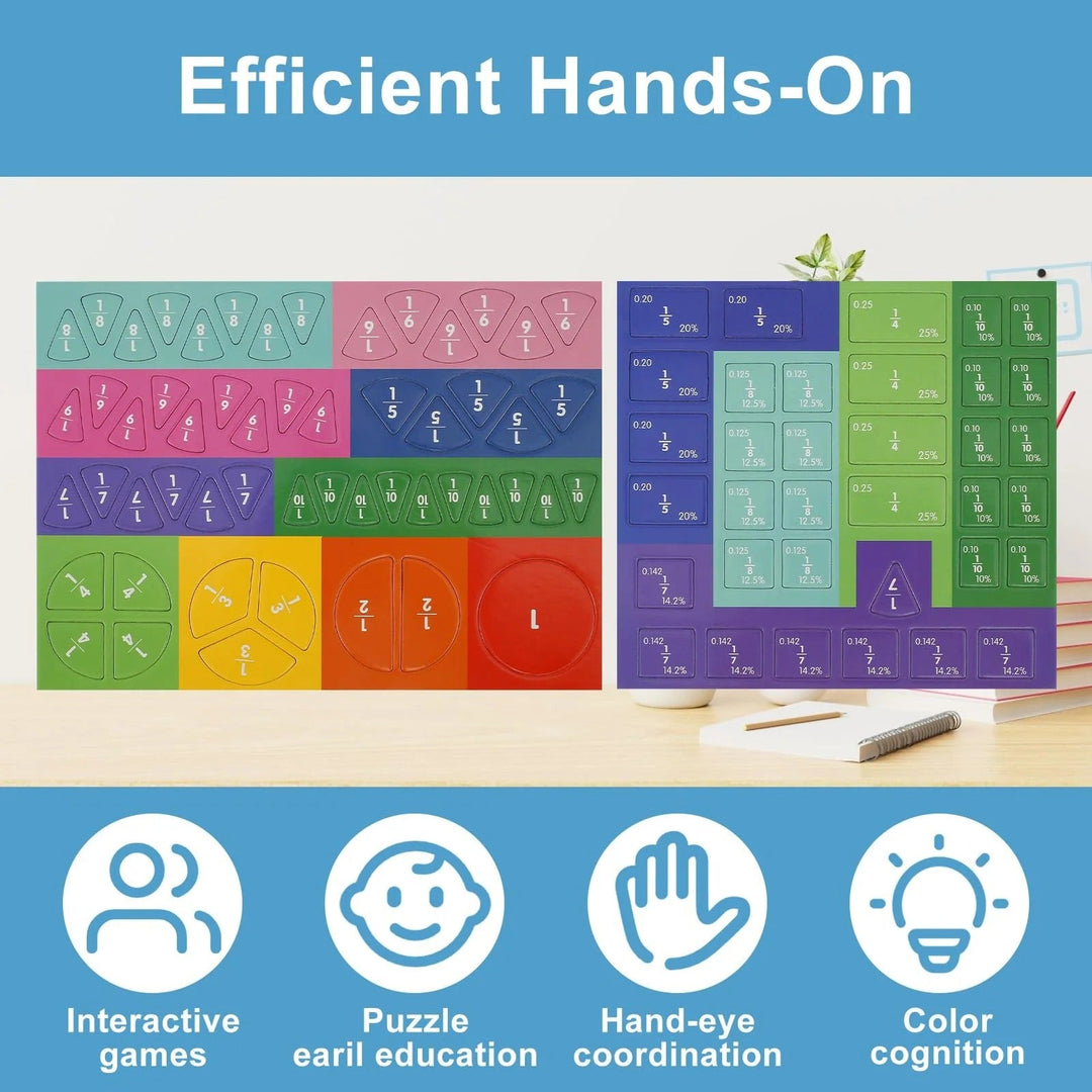 Magnetic MindBlaze Fraction Puzzle - Verwandle Mathe in ein magisches Abenteuer, das Kinder lieben und meistern wollen!