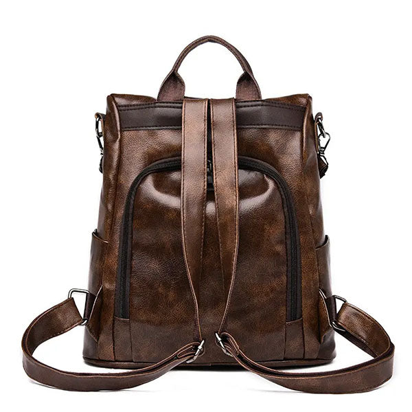 VintageVogue™ | Damen Vintage Lederrucksack