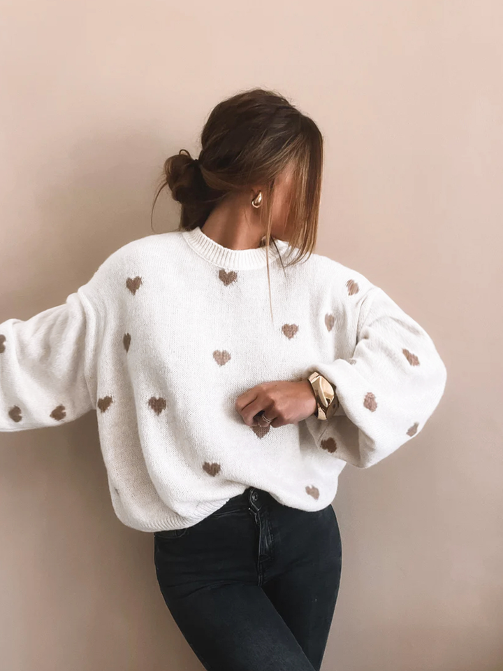 Verity | Strickpullover mit Herz-Detail