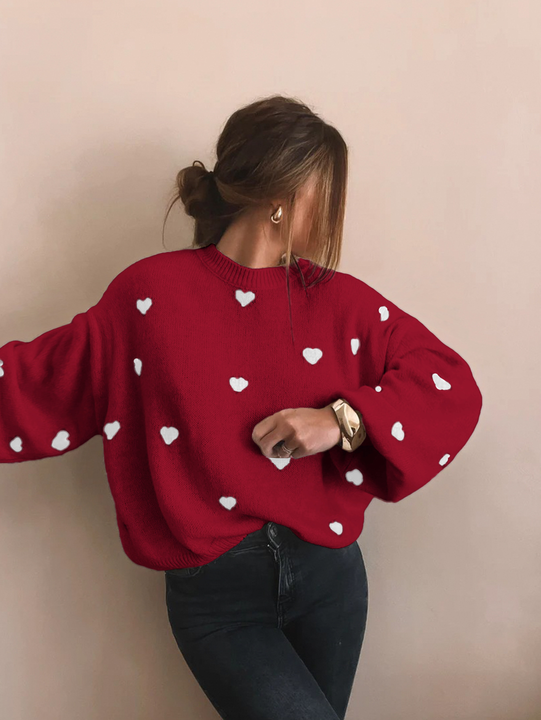 Verity | Strickpullover mit Herz-Detail