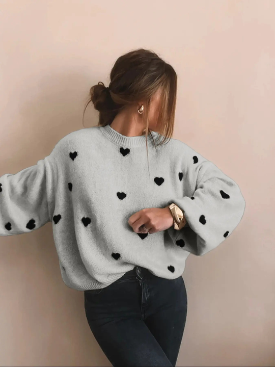 Verity | Strickpullover mit Herz-Detail