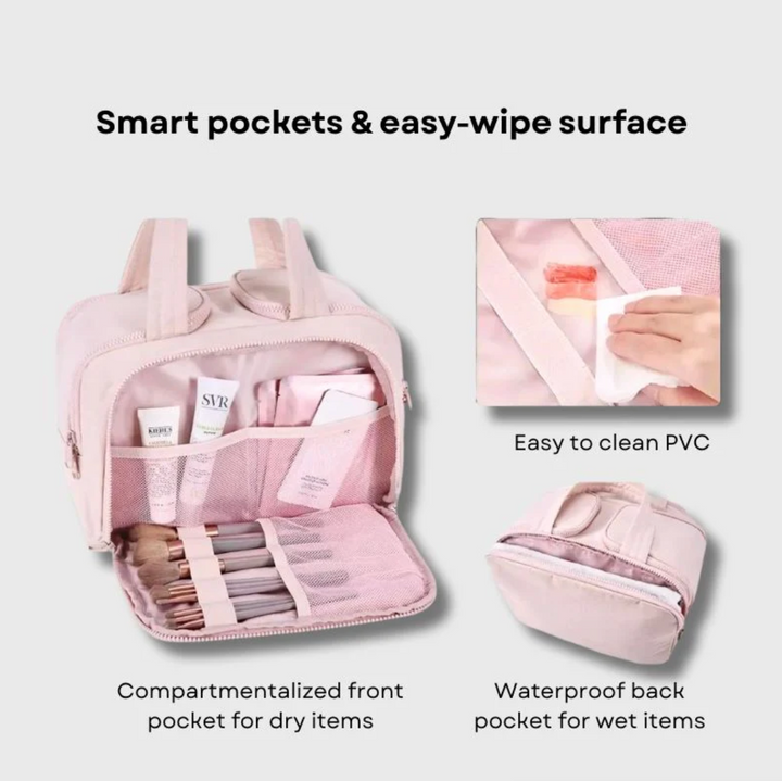 Reisefreundliche Kosmetiktasche