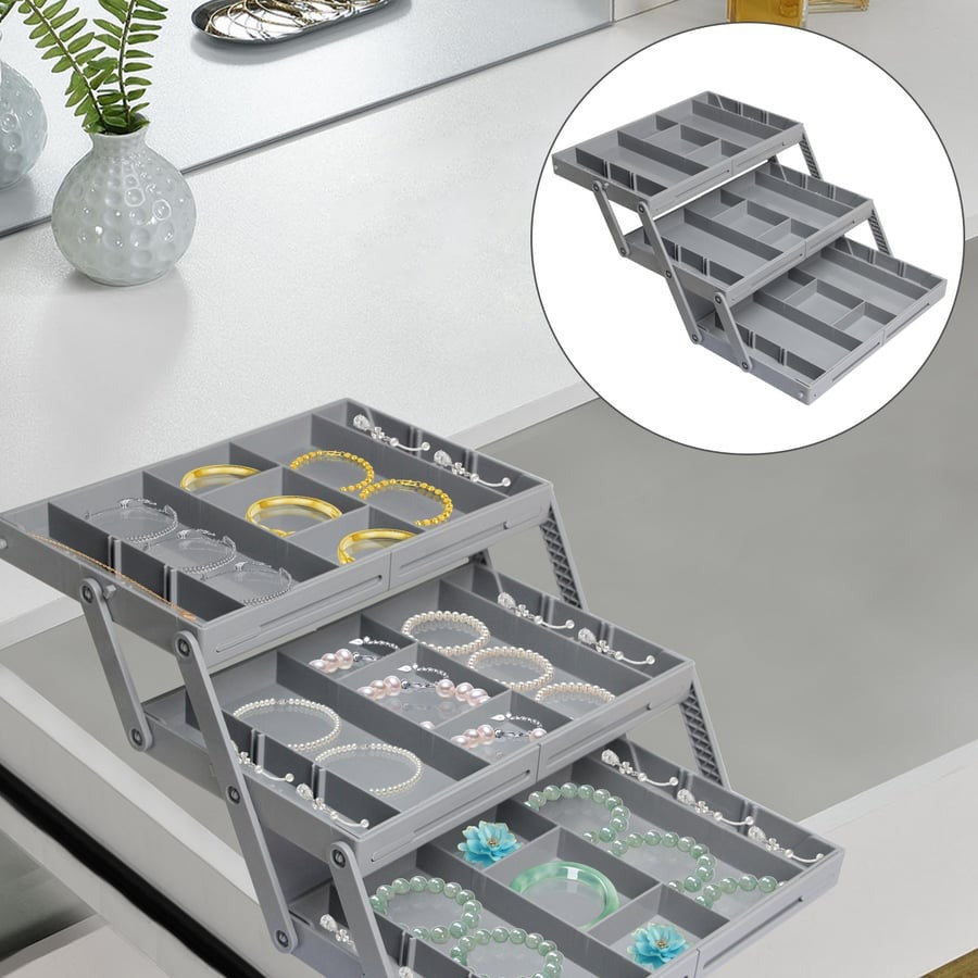 3-stufiger Smart-Schubladen-Organizer – Nutzt den Stauraum optimal aus