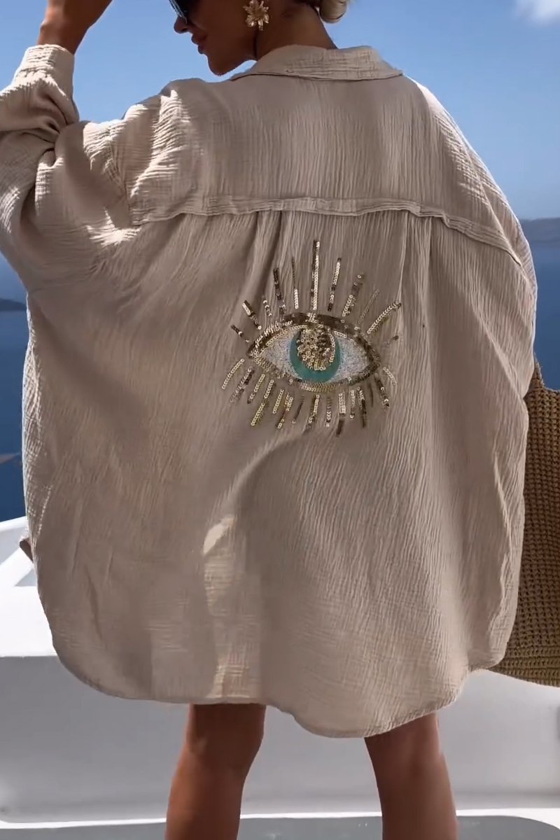 Eliza - Horus Hemd aus Baumwolle in Übergröße