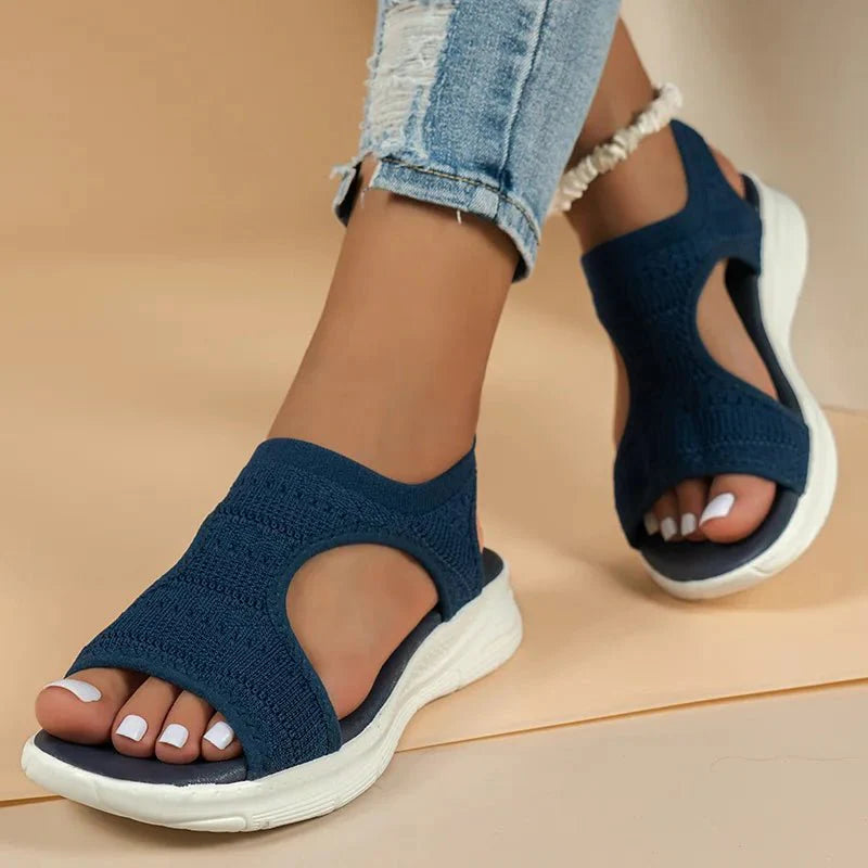 Lena – Stilvolle Offene Zehen Orthopädische Sandalen