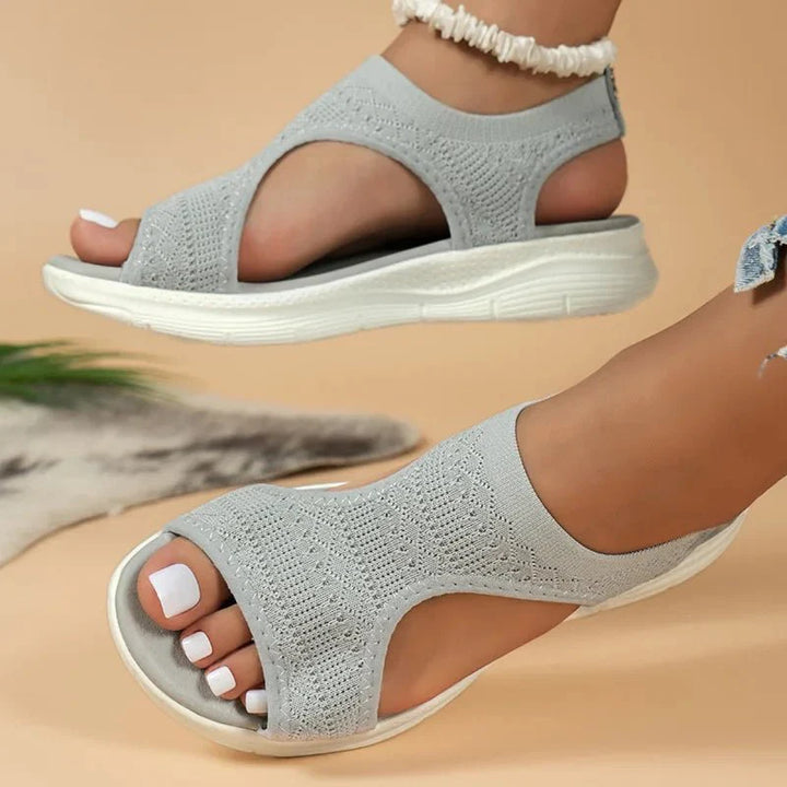 Lena – Stilvolle Offene Zehen Orthopädische Sandalen