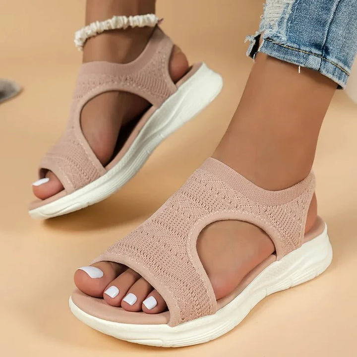 Lena – Stilvolle Offene Zehen Orthopädische Sandalen