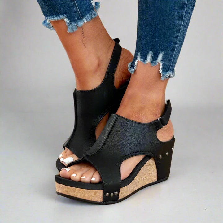 Lila - Orthopädische Ledersandalen