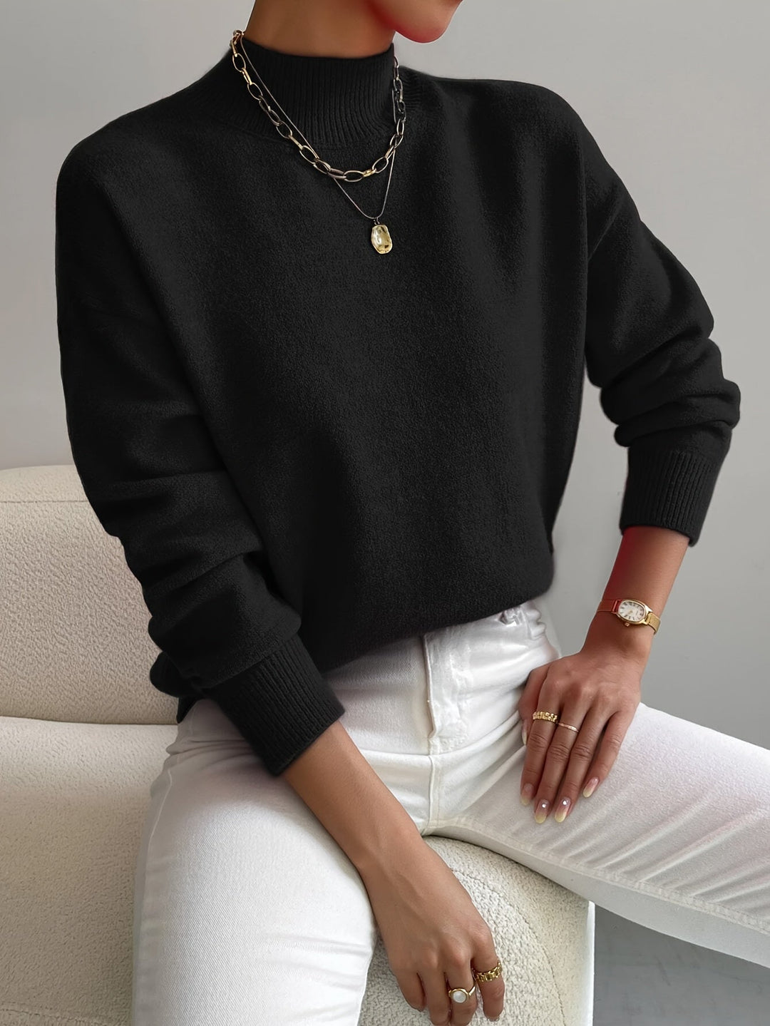 Yvonne – Gestrickter Pullover