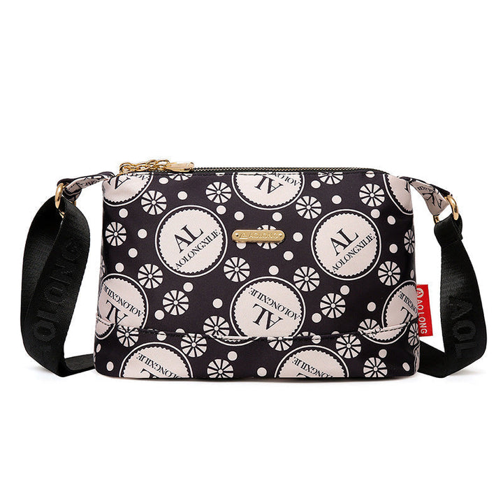 PrintEase - Damen Umhängetasche mit Multi-Taschen-Design