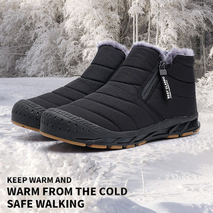 Winter warme Kunstfell gefüttert wasserdicht Outdoor-Schneestiefel | Unisex