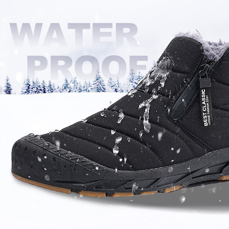 Winter warme Kunstfell gefüttert wasserdicht Outdoor-Schneestiefel | Unisex