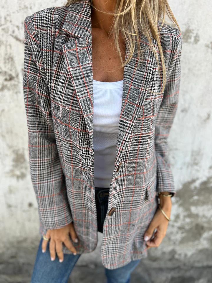 Anabella | Lässiger kariert Blazer