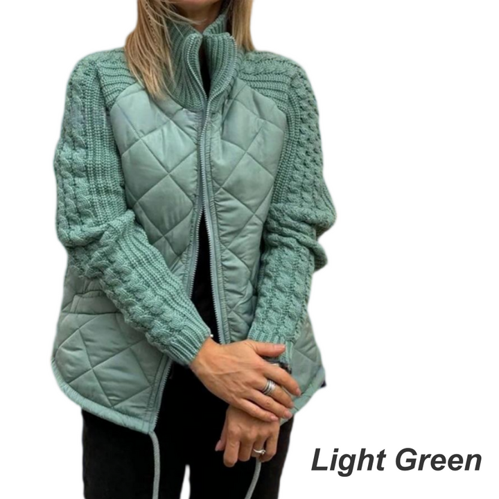 BELINA | Lässige Patchworkjacke mit Reißverschluss