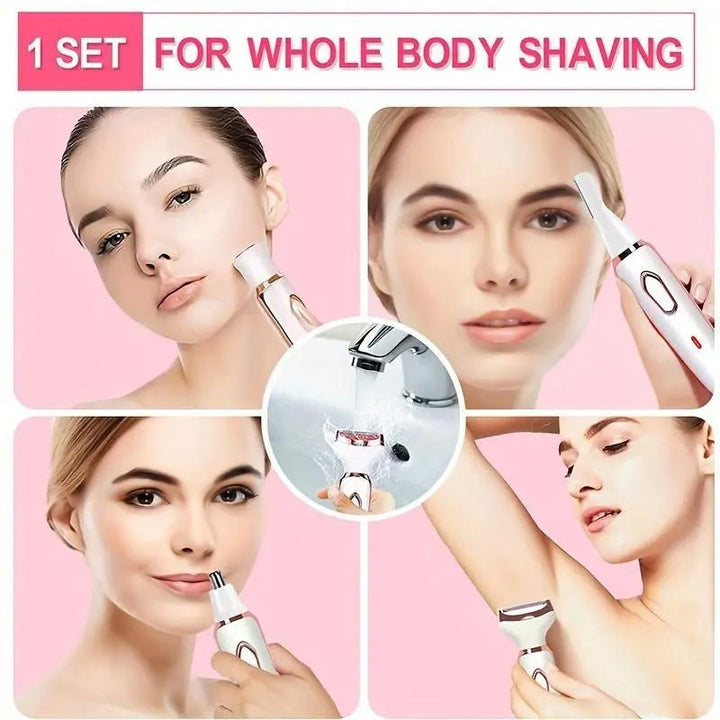 SilkyGlow 4-in-1 Kabelloser Damenrasierer