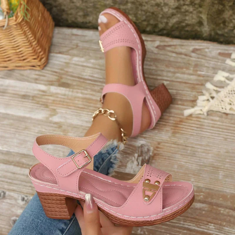 50% Rabatt | Mirona - Sandalen mit Riemchen und Absätzen