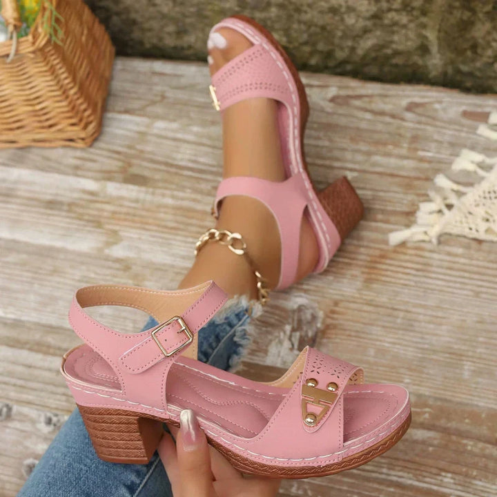 50% Rabatt | Mirona - Sandalen mit Riemchen und Absätzen