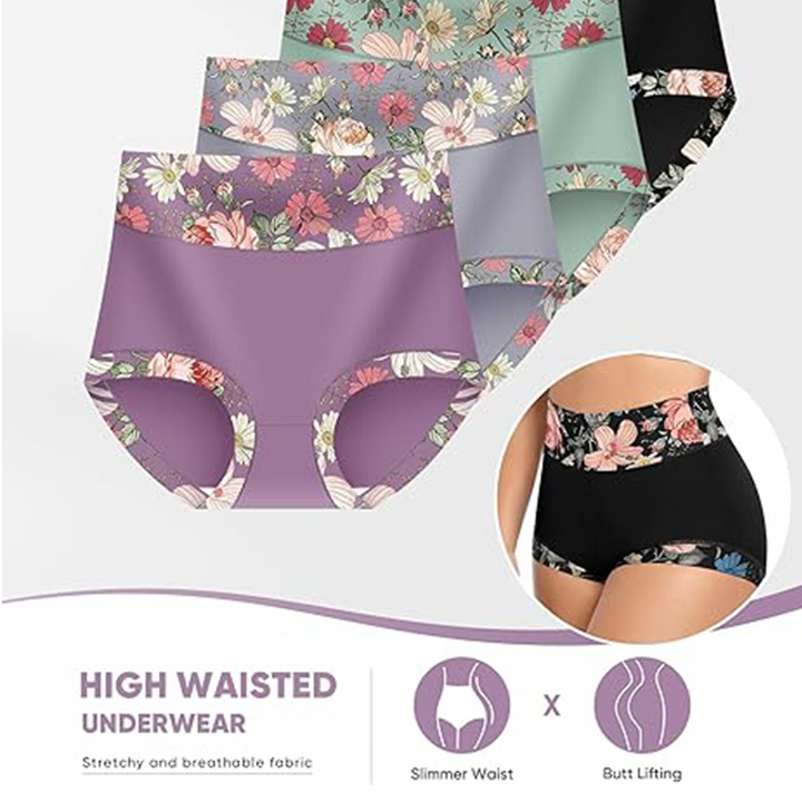 FloraFit Damenhöschen mit hoher Taille – Komfort & femininer Stil in perfekter Harmonie