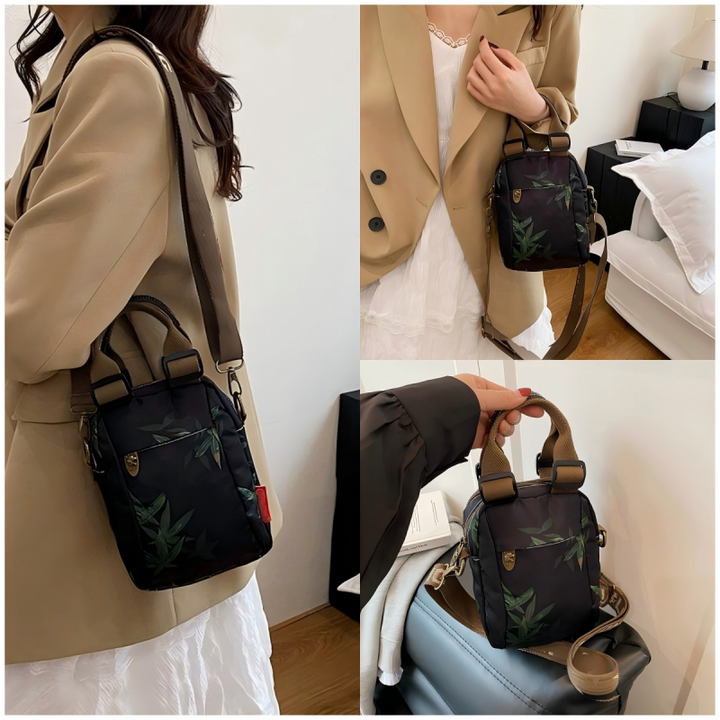 Sibella – Modische Mehrlagige Umhänge Tasche Mit Drucken