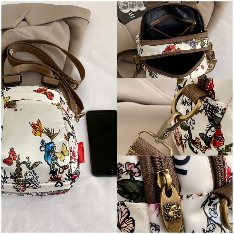 Sibella – Modische Mehrlagige Umhänge Tasche Mit Drucken