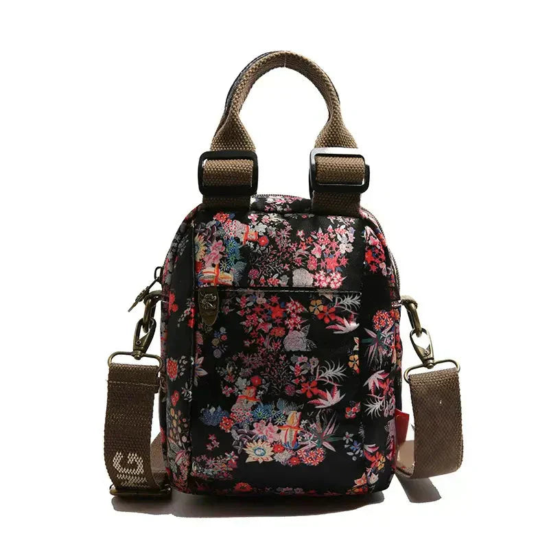 Sibella – Modische Mehrlagige Umhänge Tasche Mit Drucken