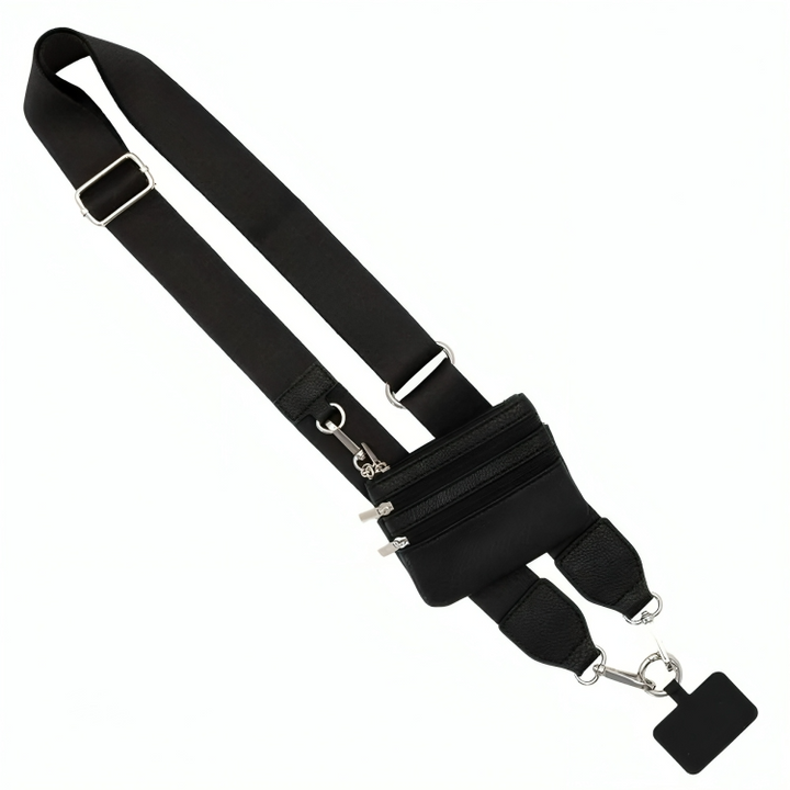 50% RABATT TEMPORÄR | ZipStrap™ | Multifunktionaler Handy-Gurt mit Reißverschlusstasche