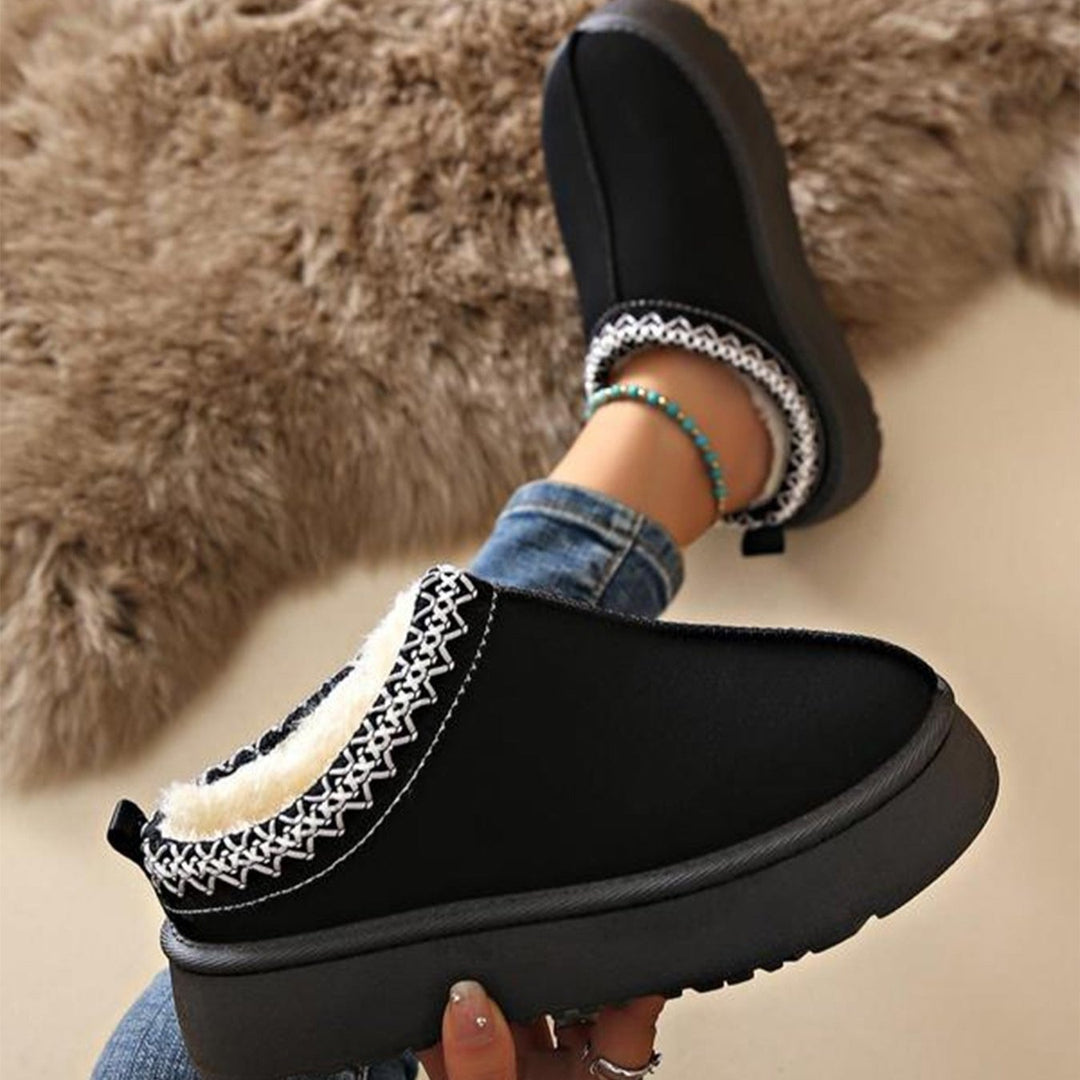 Theresia - Warme Schnee Stiefel mit dicker Sohle